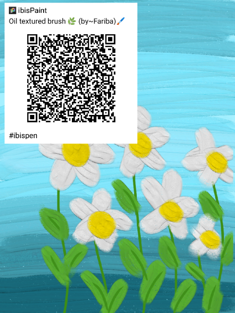 oil paint brush QR code