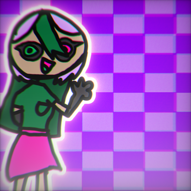 AT with a cat faced artist