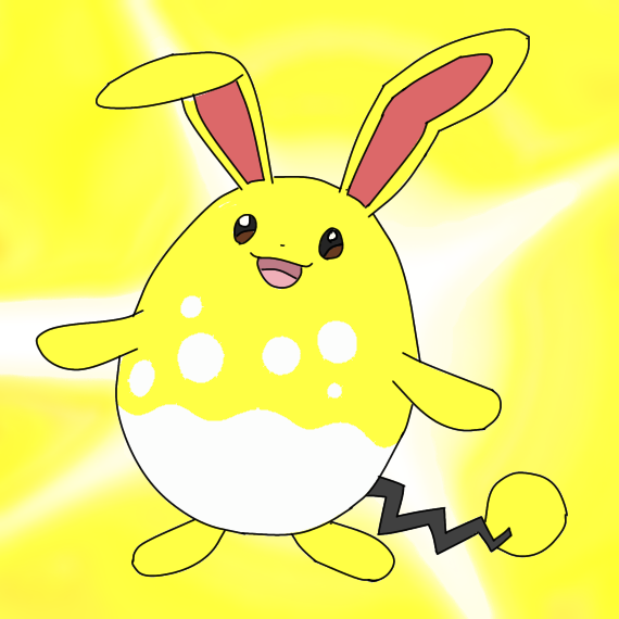 ピカピカ金色マリルリ色違い