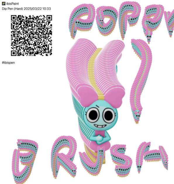 Poppy brush - ibisPaint