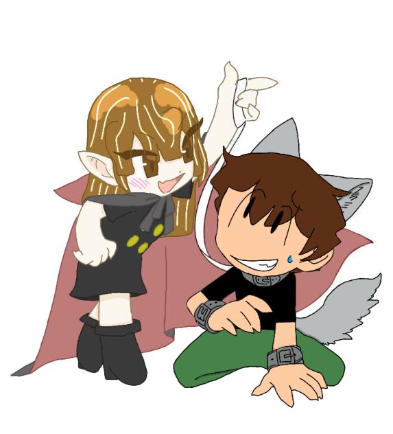 Vampire and Werewolf collab w ~-Clock-~