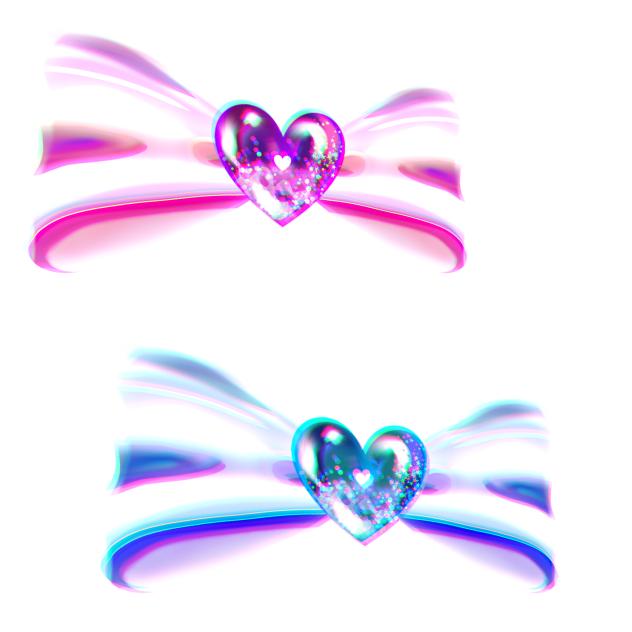 Heart Bow Diagonal
