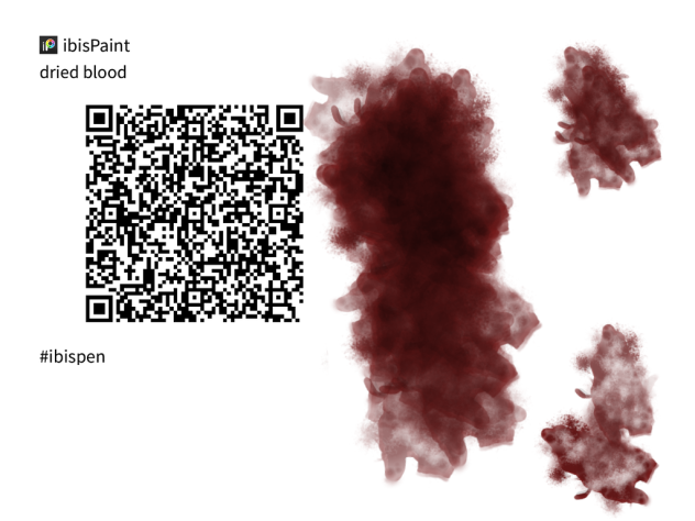 dried blood brush 🩸