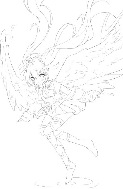 愛留乃　塗り絵