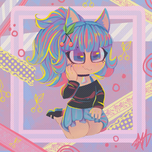 Neko azul 💕💛💙 l Ivy McCauley
