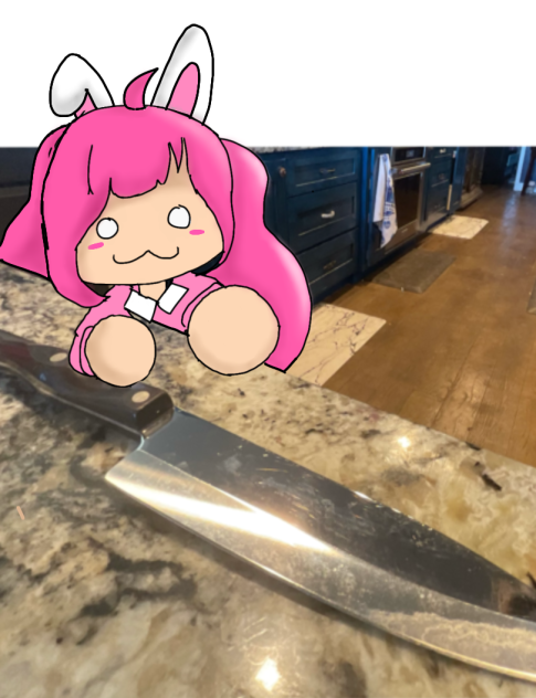 She found my knife…