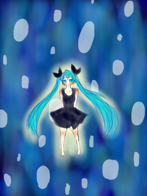 【中1のらくがき】深海少女