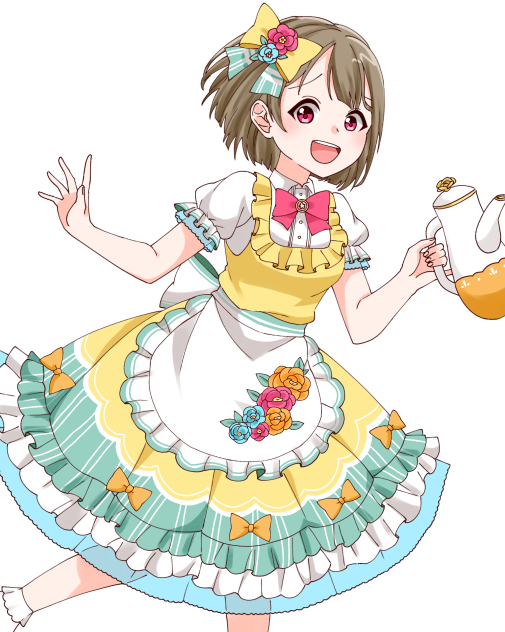 他校の衣装を着こなすかすみん