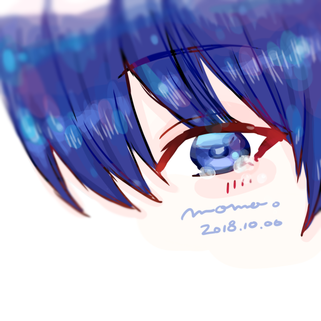 目だけ紬(らくがき)
