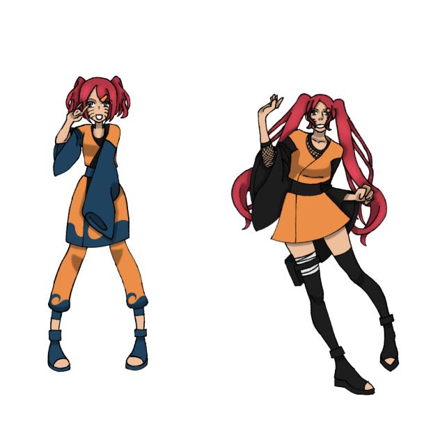red hair Narumi Uzumaki