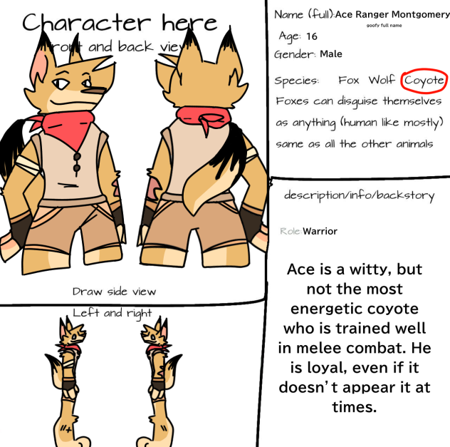 Character sheet gasp