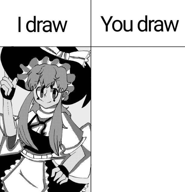 I draw you draw collab - ibisPaint