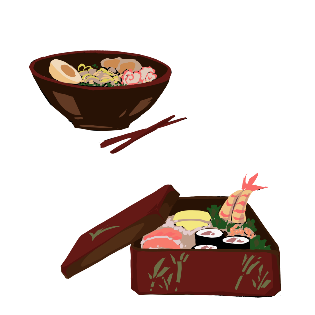 bento and ramen