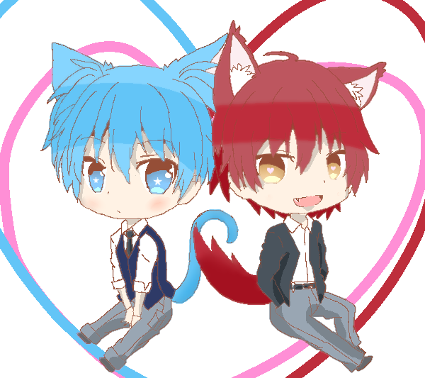 暗殺教室 渚+業(獸耳)