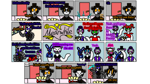 Hang on a second here... FNaF fan comic