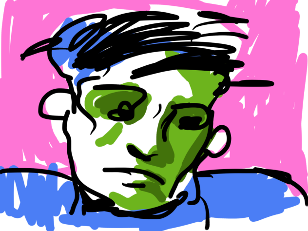 rose over green