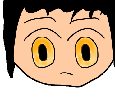 顔のイラストを描いてみました