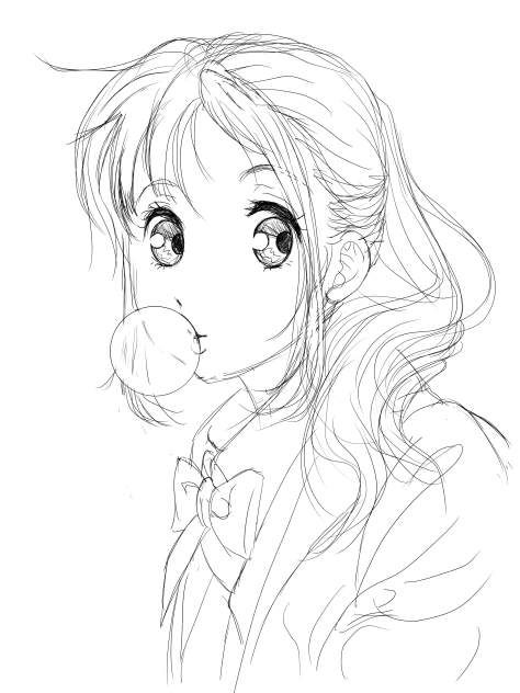 バブルガム❤️シスターズ -線画Ver.-