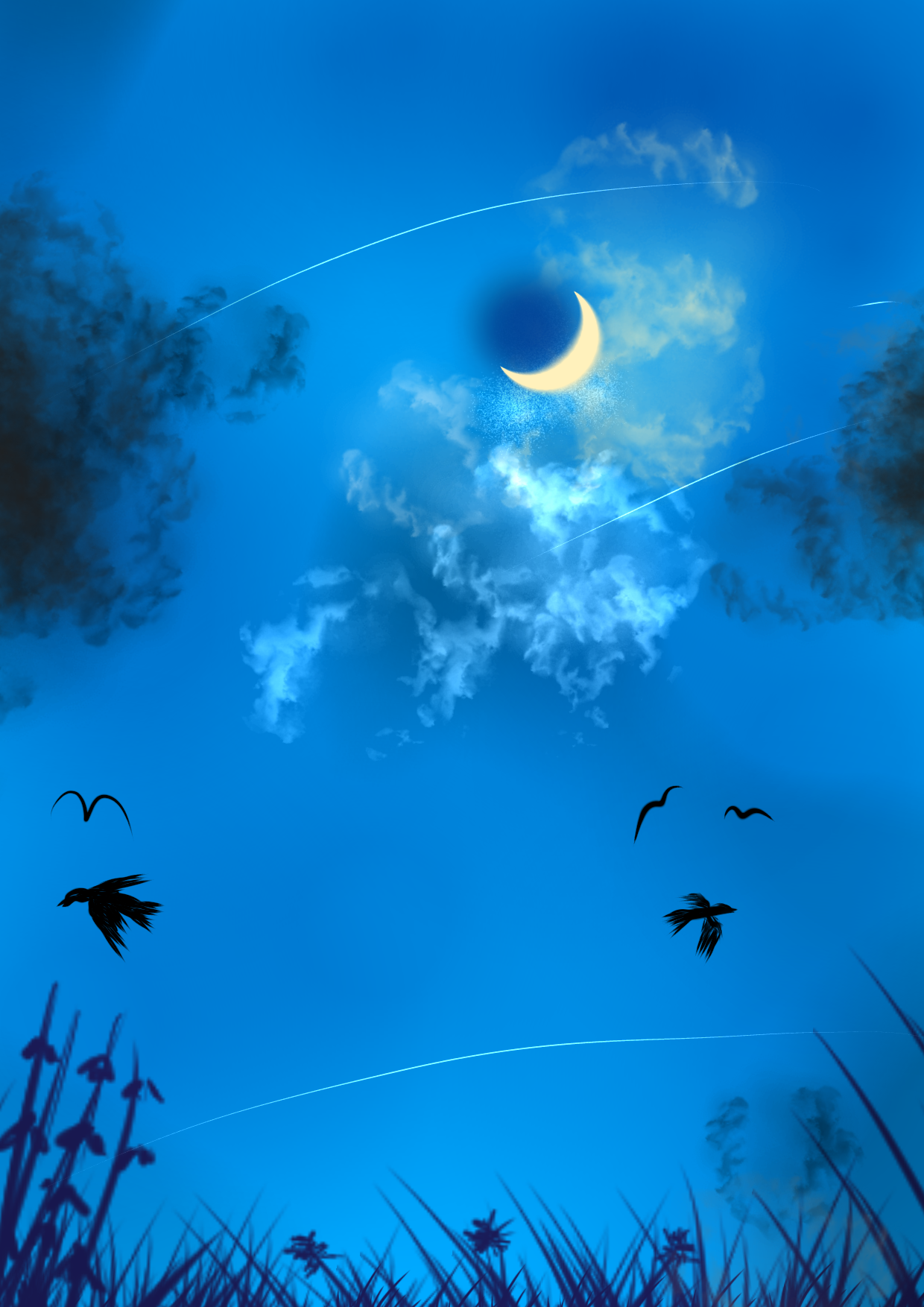 静かな夜に ibisPaint