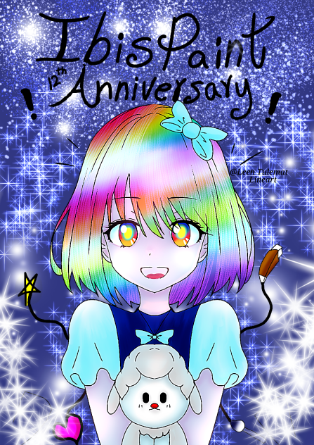 Miyuky Drawing様の素敵線画塗らせて頂きました!!