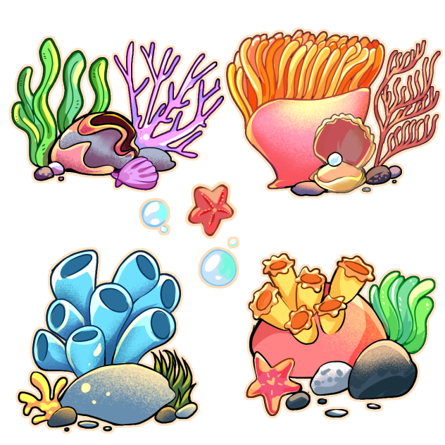 Stikers coral