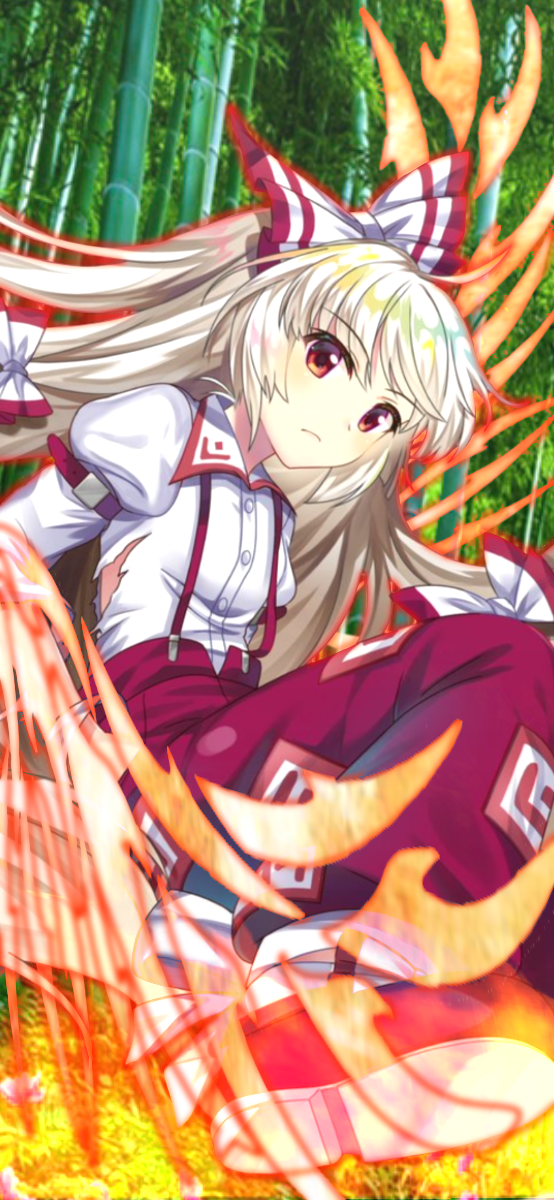 東方 妹紅 スマホ画面用1 Ibispaint 東方 妹紅 スマホ画面用1 Ibispaint