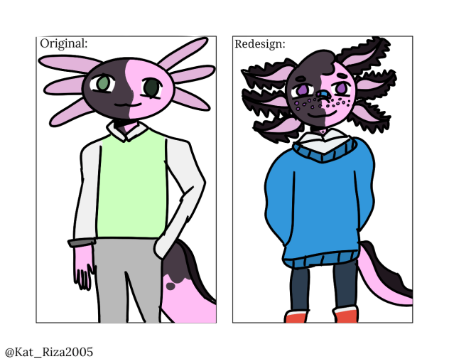 GUYS DON’T PANIC BUT I REDESIGNED HIM