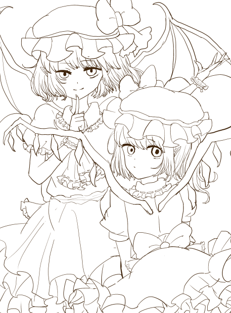 Scarlet Sisters  線画