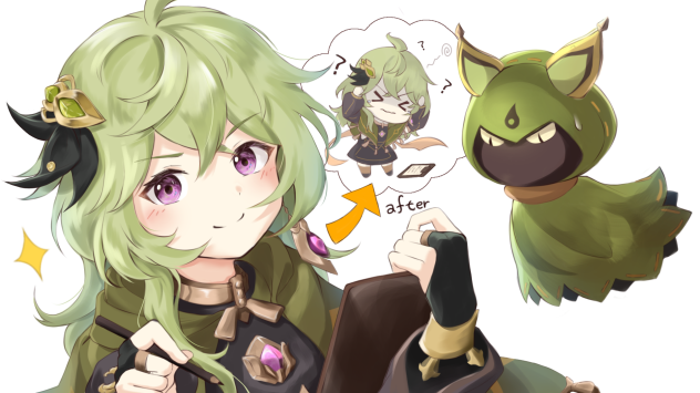 Colleiちゃんの筆記テスト