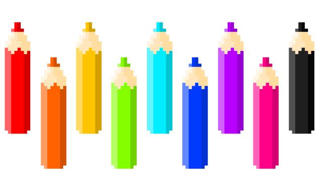 Colouring pencils (pixel)