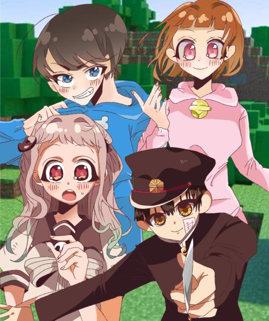 ちろぴの×あまねねのマインクラフトからの脱出劇　表紙　２　完成★
