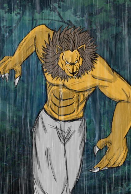 キメラ（獅子の顔を持つ男）