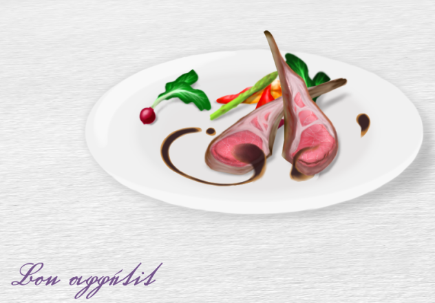 フレンチ なんか…子羊の…やつ…