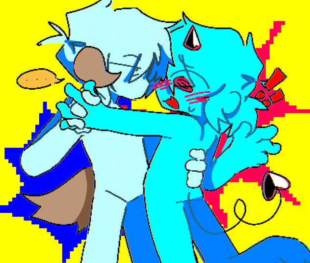 blue creatures uhm…