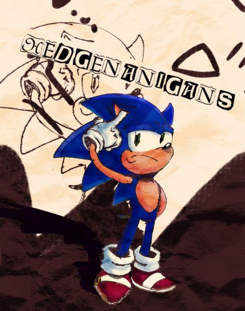 sonic the hedgehog art