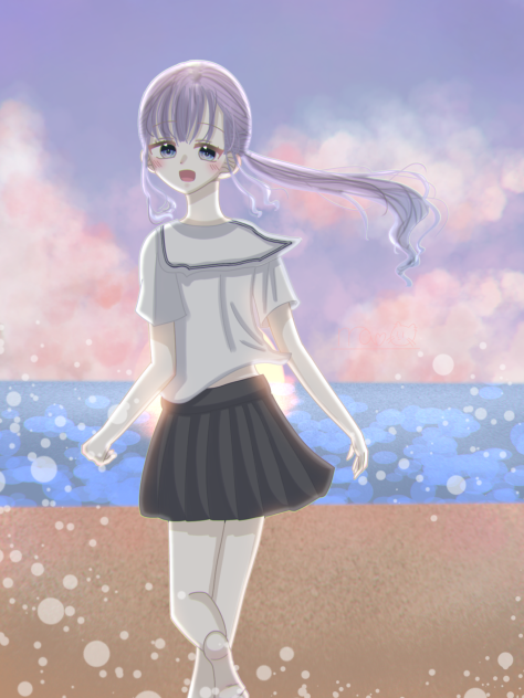 夕焼けの君。