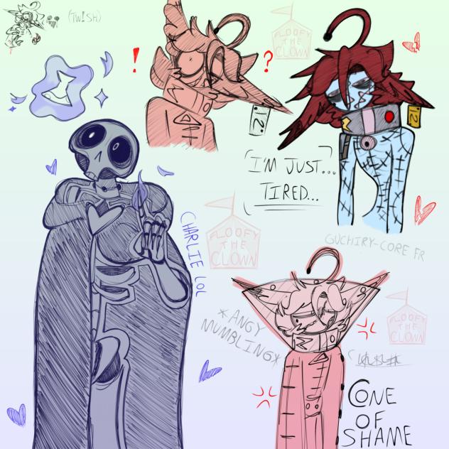 Charlie and rat doodles