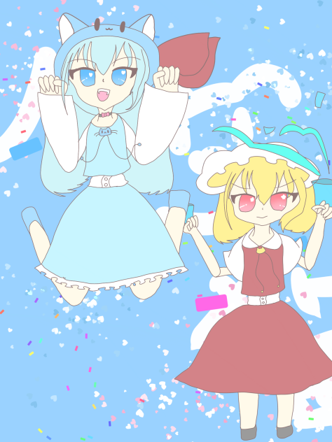 1か月記念のイラスト！