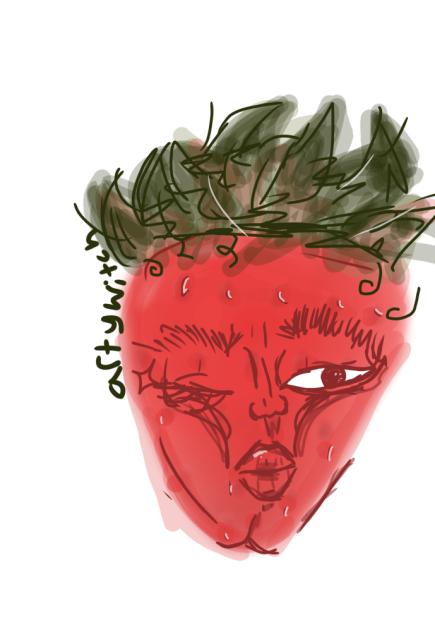 Rizzler strawberry sketch