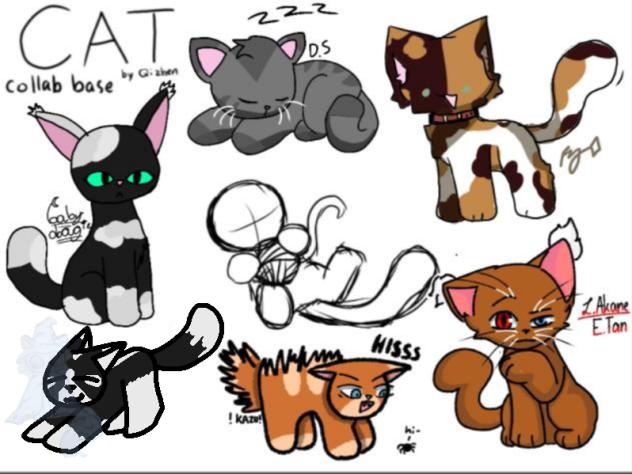 Cat Collab base - ibisPaint