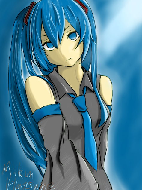 塗らせていただきました・ミク