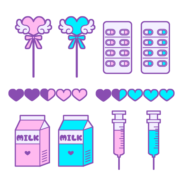 ゆめかわなステッカー