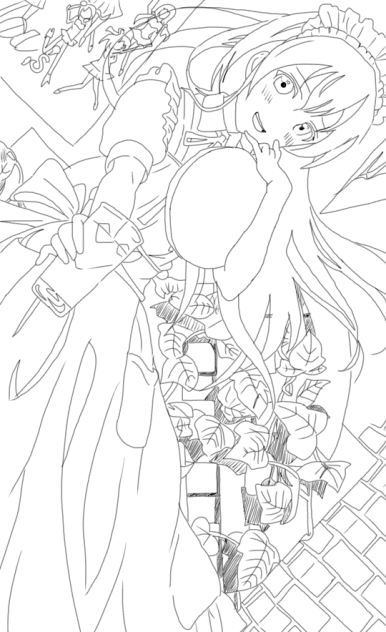 園田海未@線画 - ibisPaint