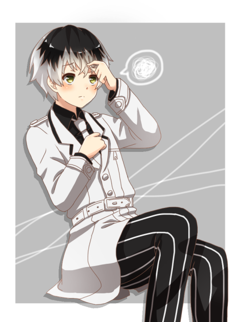 前髪が気になるハイセ君