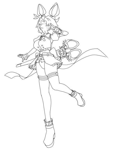 キービジュ線画