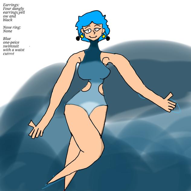 Swim Day (I got lazy with a background)