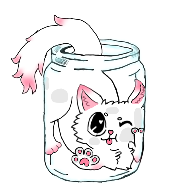 kitty in a jar - ibisPaint