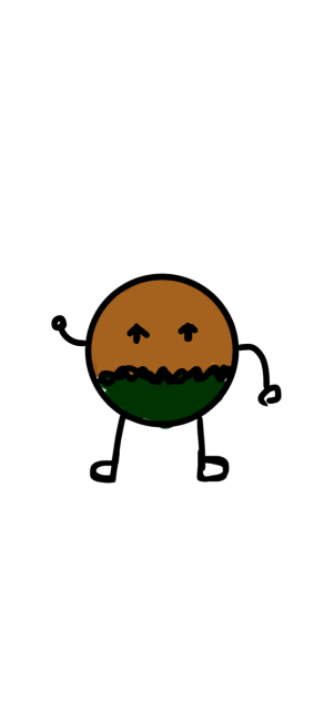 せんべいのキャラクター。