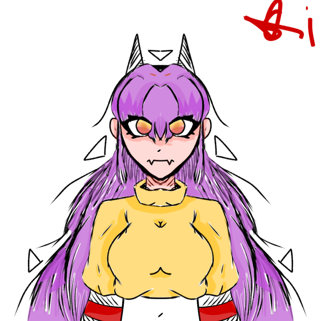 A random drawing on a character
