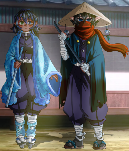 hiuky e jamês , demon slayer